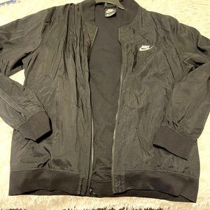 NIKE M Mens Black Windbreaker Jacket
